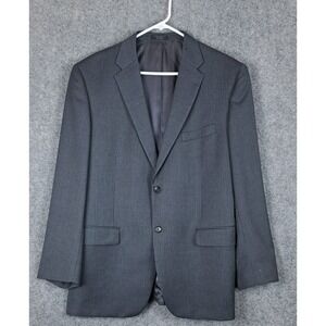 Jones New York Men's Pinstripe Suit Jacket Size 43R Gray 100% Wool